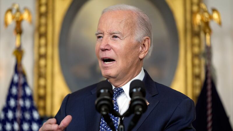 President Joe Biden responds to the report at the White House (Evan Vucci/AP)
