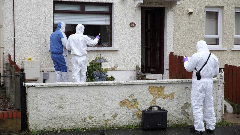 Two men are due in court this morning charged with attempted murder at a house in Woodvale Drive in north Belfast on Sunday.  Picture by Cliff Donaldson 