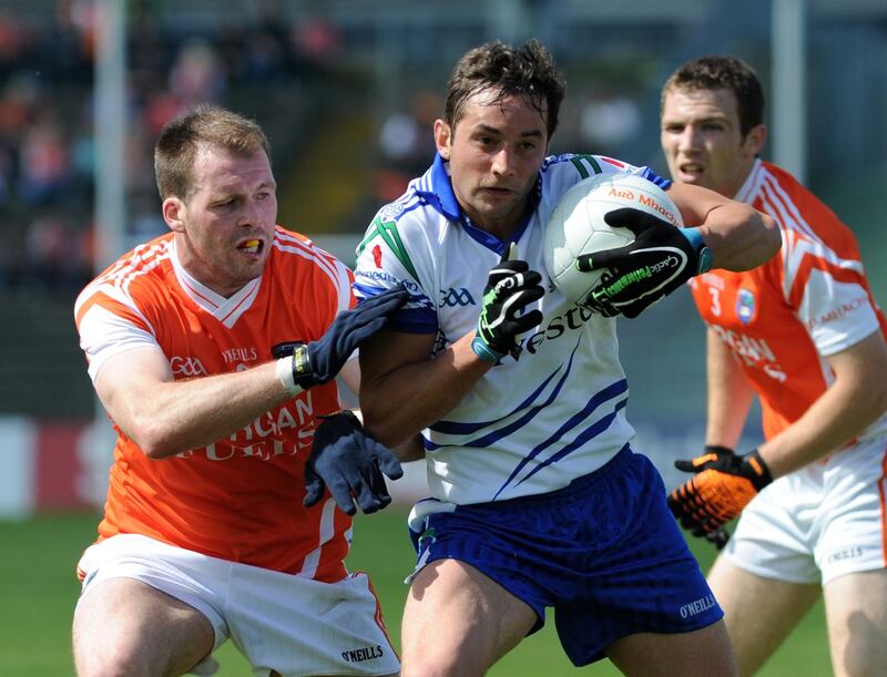 Monaghan's Damian Freeman had speed and mobility to burn &nbsp;