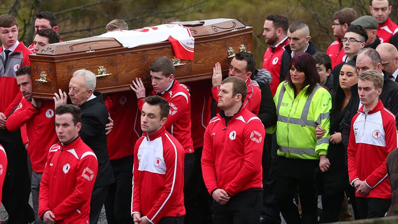 The funeral of Killian Doherty takes place at St Patrick's Church Drumquin, Co Tyrone. Picture Mal McCann&nbsp;