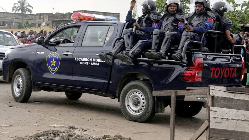 Congolese Bundu dia Kongo movement leader Ne Mwanda Nsemi is now on the run after a 4am attack on Malaka prison in Kinshasa Picture: John Bompengo/AP 