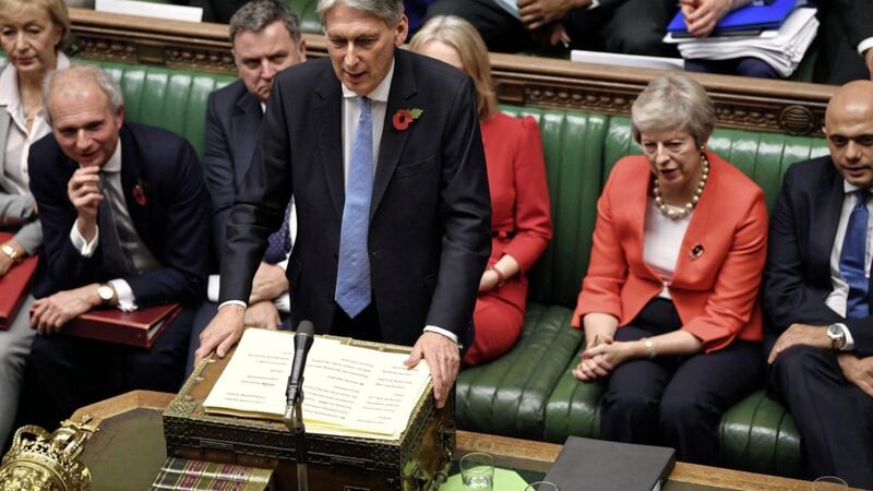 Chancellor Philip Hammond delivering his Budget statement to MPs in the House of Commons. 