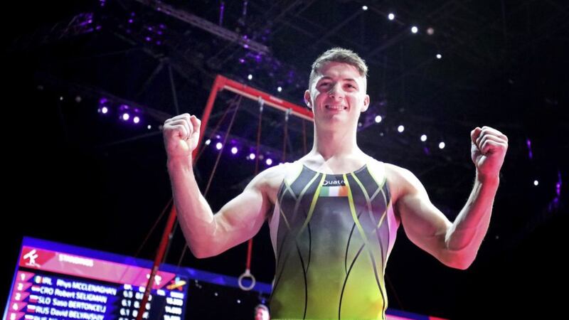 Rhys McClenaghan represents Ireland in FIG events and won gold competing for Northern Ireland at the last Commonwealth Games 