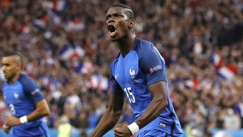Paul Pogba in action for France during Euro 2016 &nbsp;