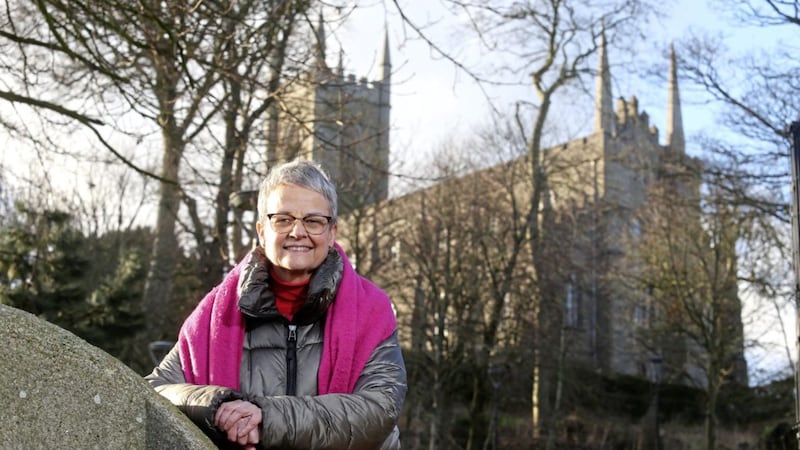 Margaret Ritchie pictured at Down Cathedral in her home town, Downpatrick. Picture by Mal McCann 