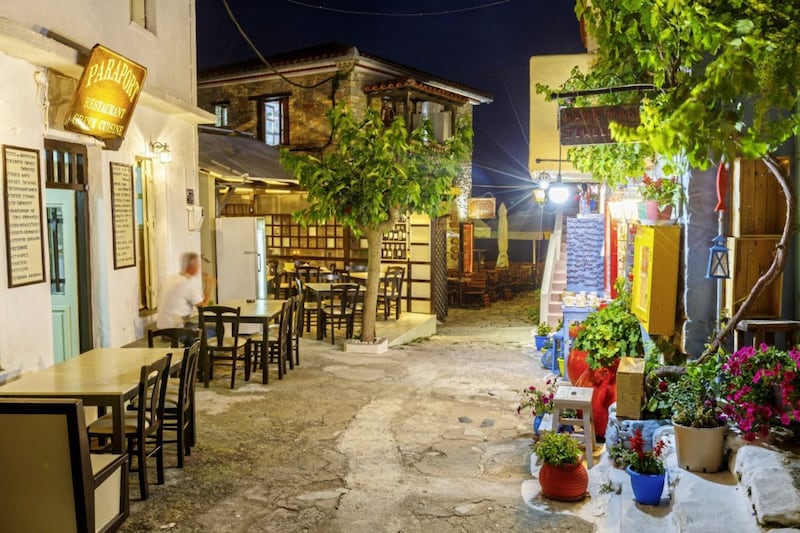 Nightlife in Alonissos, Greece 