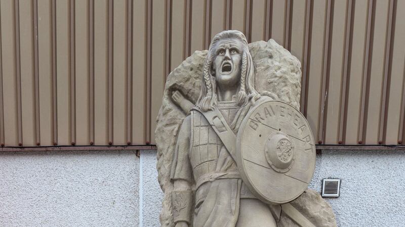 The statue was inspired by the 1995 film, Braveheart, and has travelled across Scotland.