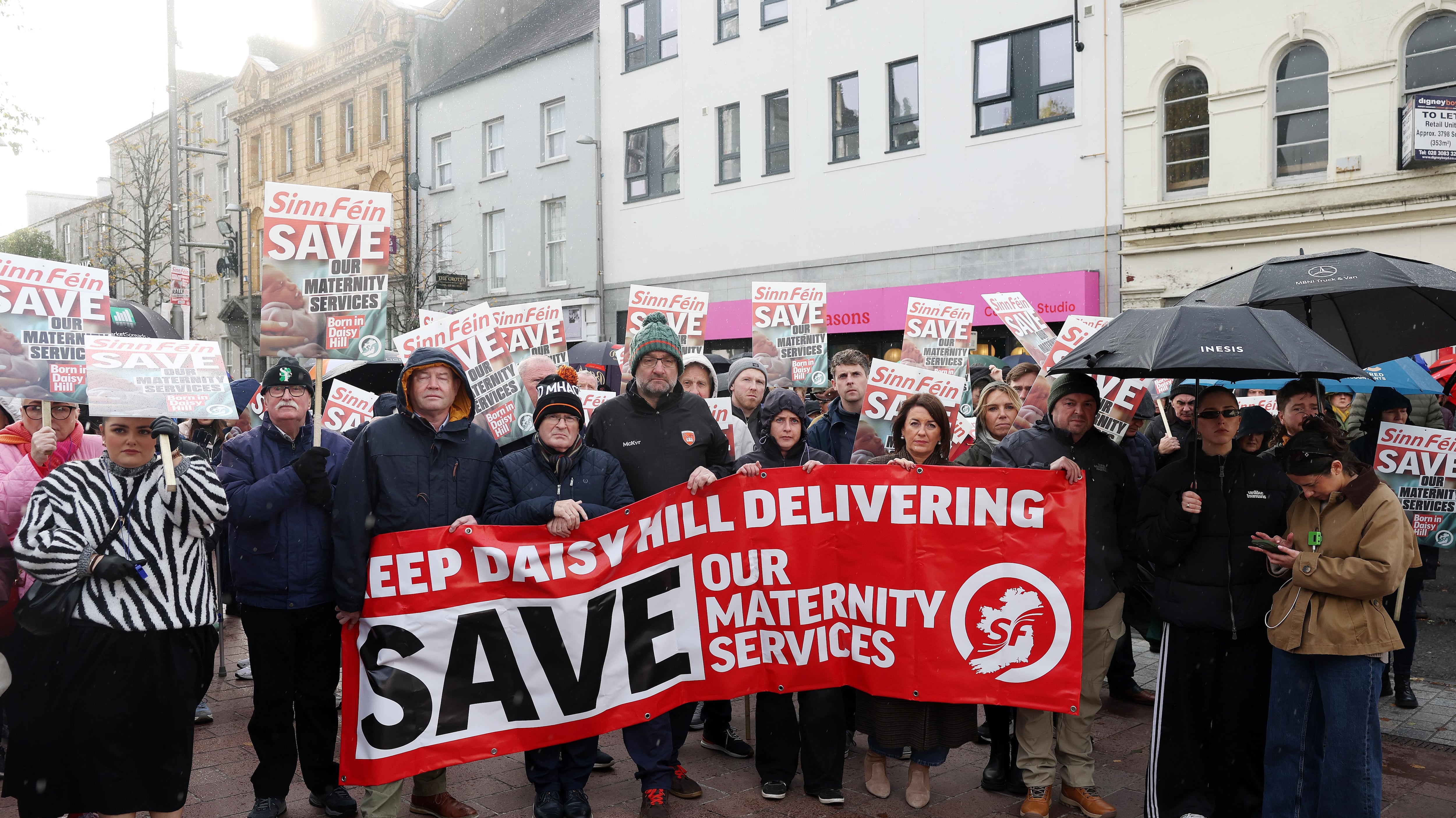 Press Eye - Belfast - Northern Ireland - 25th October 2026
Rally in Marcus Square in Newry city centre against the proposed closure of the Daisy Hill maternity services.
SDLP MLA Justin McNulty.
Picture by Jonathan Porter/PressEye