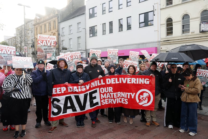 Daisy Hill Hospital rally hears calls to save maternity services