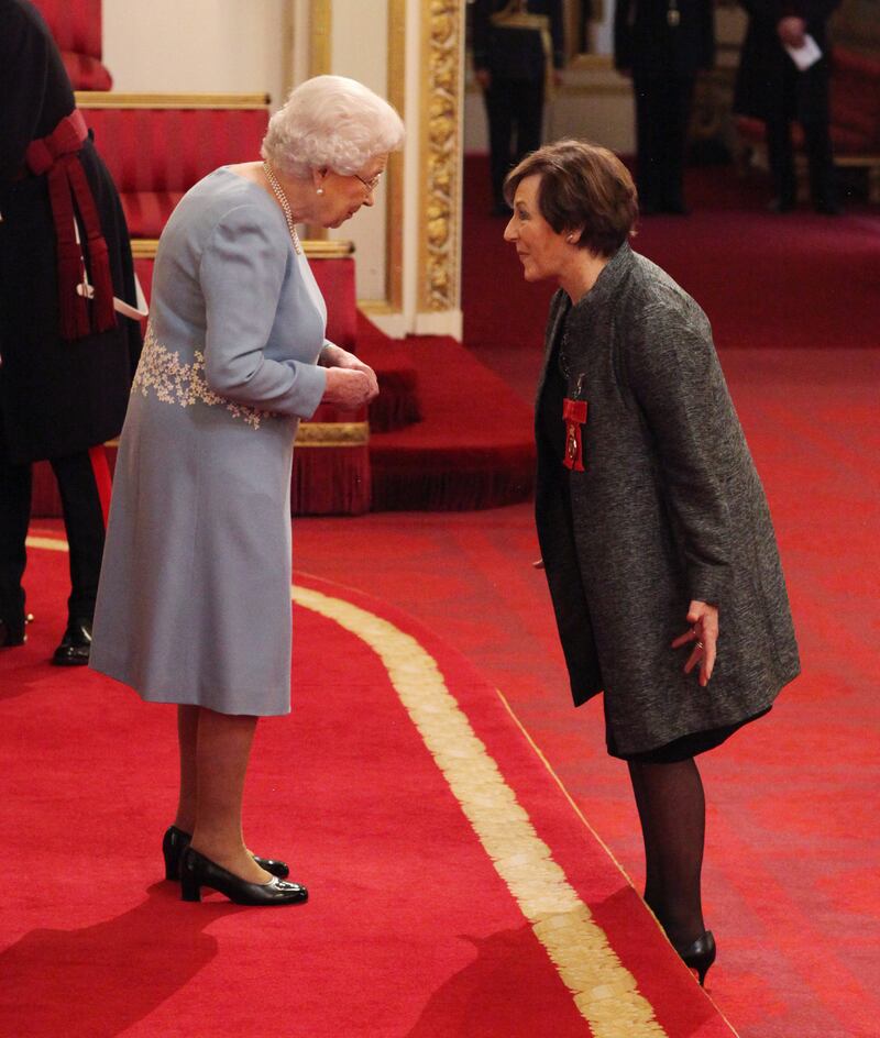 Delia Smith was made a Companion of Honour by Queen Elizabeth II