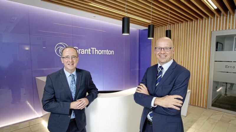 Pictured are Des Gartland, executive director of regional business, Invest NI and Richard Gillan, managing partner of Grant Thornton in Northern Ireland 
