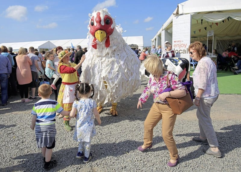 Children get a surprise at last year&#39;s Balmoral Show. Picture by Cliff Donaldson 