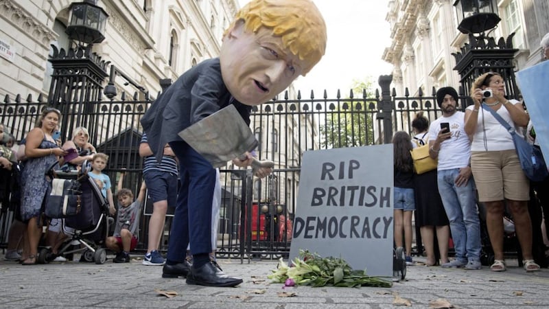 Despite the protests against Boris Johnson&#39;s plan to prorogue Parliament, many others believe the prime minister is rescuing democracy from the anti-democrats. Picture by Stefan Rousseau/PA Wire 