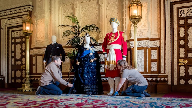 The ornate garments were designed by Oscar-nominated costume designer Consolata Boyle.