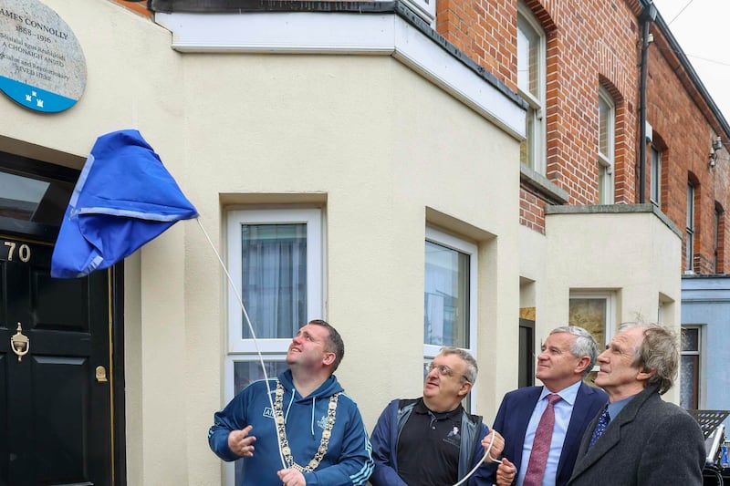 Plaque unveiled at James Connolly’s former home in east Dublin