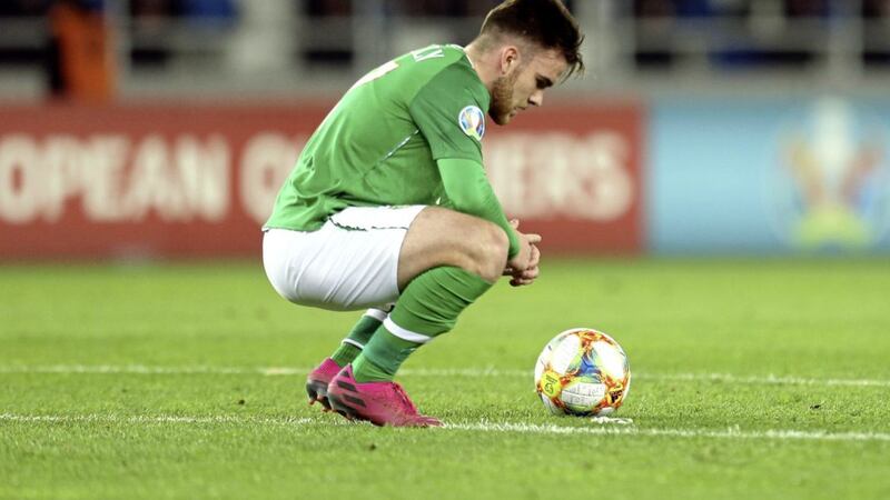 Republic of Ireland&#39;s Aaron Connolly had two chances against Georgia and showed enough to suggest he could start against Switzerland tomorrow night 