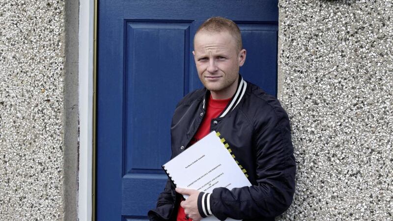 Prominent loyalist blogger Jamie Bryson. Picture by Mal McCann 