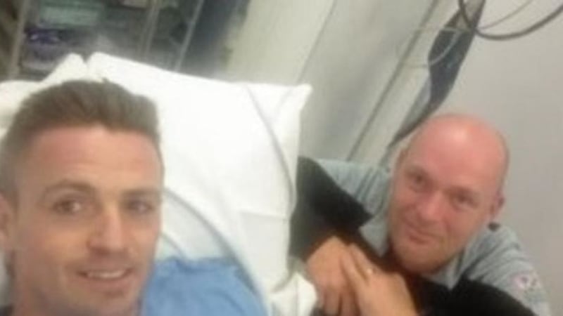 Kevin McHugh recovers in Galway hospital.
