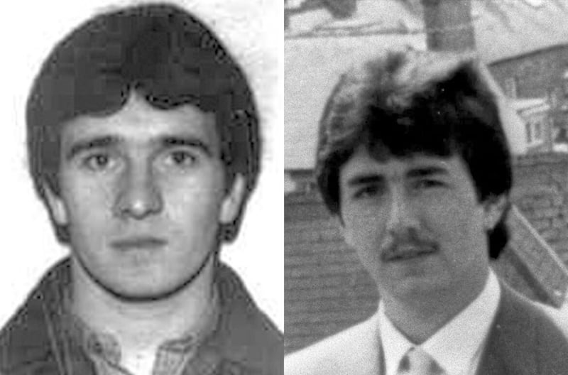 Roddy Carroll (left) who was killed in 1982 and his brother Adrian (right), who was shot dead in 1983.