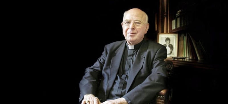 The late Bishop Daly kept a framed picture of Jackie Duddy in his study for more than four decades. Picture by Margaret McLaughlin 