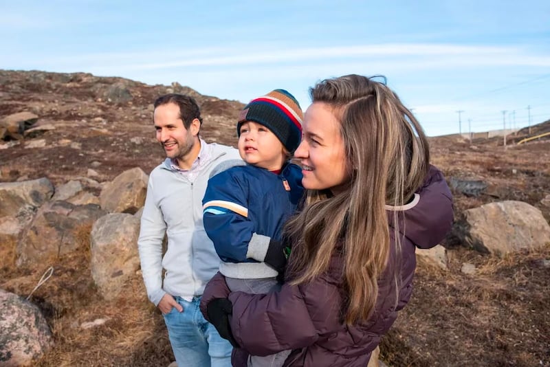 Holden Sheffield, Nunavut’s chief of pediatrics, with his wife Chelsey, who is a family physician and anesthetist at Qikiqtani General, and son Alistair. In 2017, Dr. Sheffield submitted a business case for opening a pediatric ward and NICU at Qikiqtani General. He is still waiting to hear if it’s been accepted. Photo by Pat Kane/The Globe And Mail