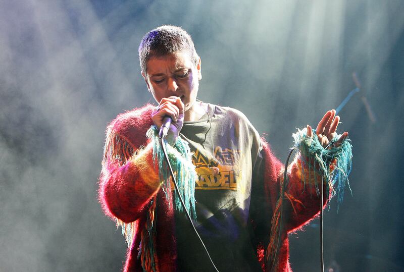 Sinead O'Connor plays the Pets Sounds Stage during the Oxegen Music festival at Punchestown racecourse, Co Kildare.