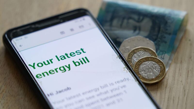 Household energy bills are set to rise from the start of January (Jacob King/PA)