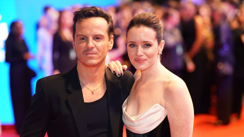 Andrew Scott and Claire Foy attend the British Independent Film Awards ceremony at Old Billingsgate in east London (Jeff Moore/PA)