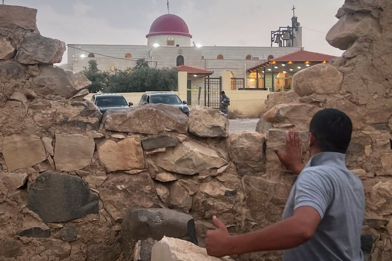 Seven killed in Jordan as gunmen attack church during funeral
