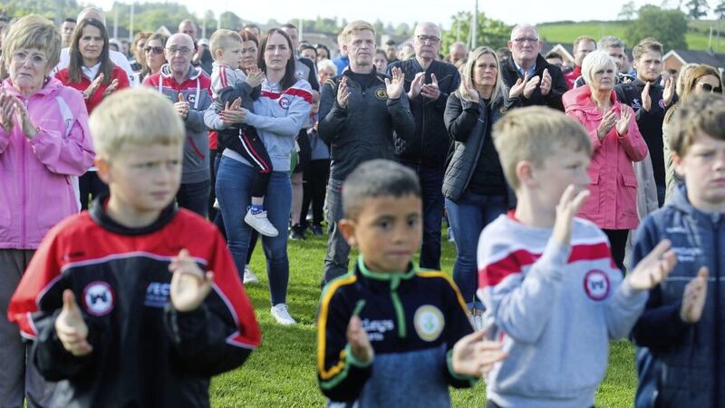 Crowds gather to remember Damian Casey at Dungannon&#39;s Eoghan Ruadh club - the GAA is unrivalled as a community-centred nationwide organisation 