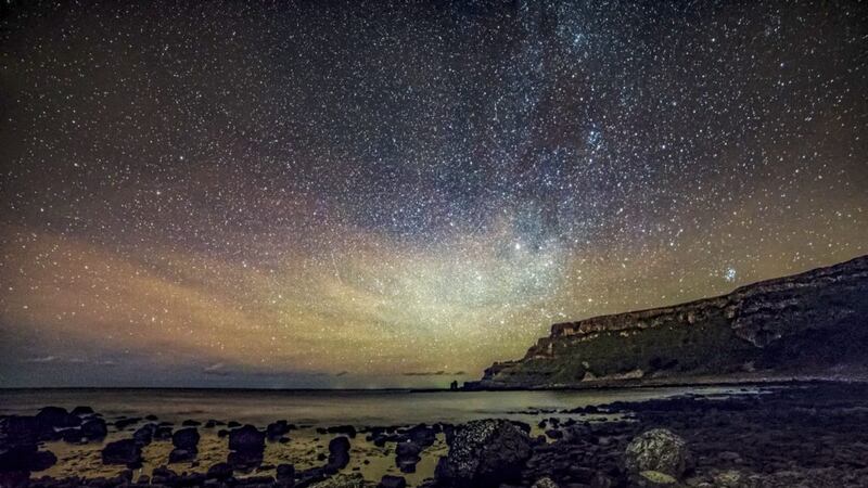 Night on the Antrim coast &ndash; &#39;I think of Dylan Thomas and how he spun the magic of a child&rsquo;s wonder... the night above the dingle starry&#39; 