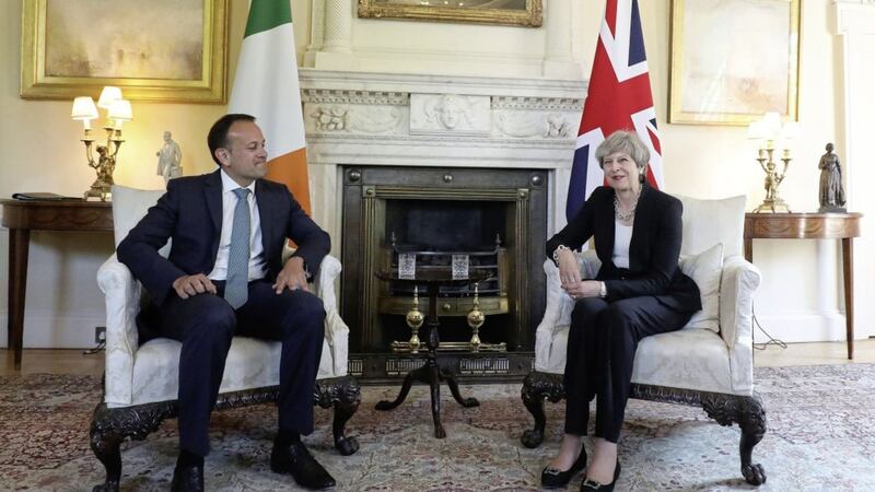 Prime Minister Theresa May with Taoiseach Leo Varadkar 