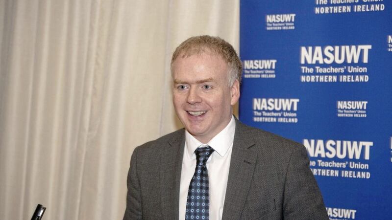 NASUWT Northern Ireland official Justin McCamphill said teachers were being left to pick up the pieces of failed education, social and economic policies 