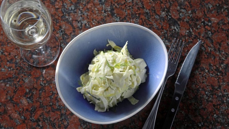 Celeriac and apple slaw by chef Niall McKenna 