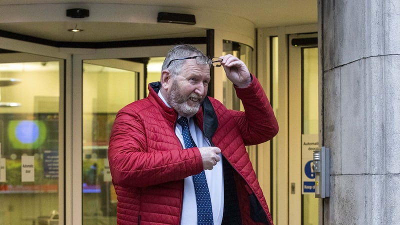 UUP) leader Doug Beattie leaving BBC Broadcasting House, Belfast, after a radio interview with Stephen Nolan discussing Mr Beattie's historic tweets. Picture by Liam McBurney/PA Wire&nbsp;