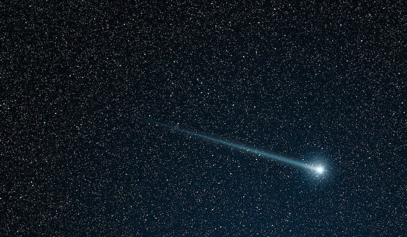 Small meteoroids burning up in the Earth’s atmosphere can create shooting stars in the sky.
