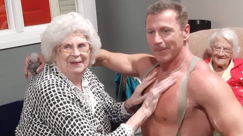 The 89-year-old made a request for a visit from an attractive man with ‘a large chest and big biceps’ through her care home’s wishing tree.
