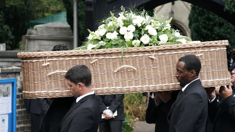 The broadcaster said there were a lot of tears and laughter at the funeral.