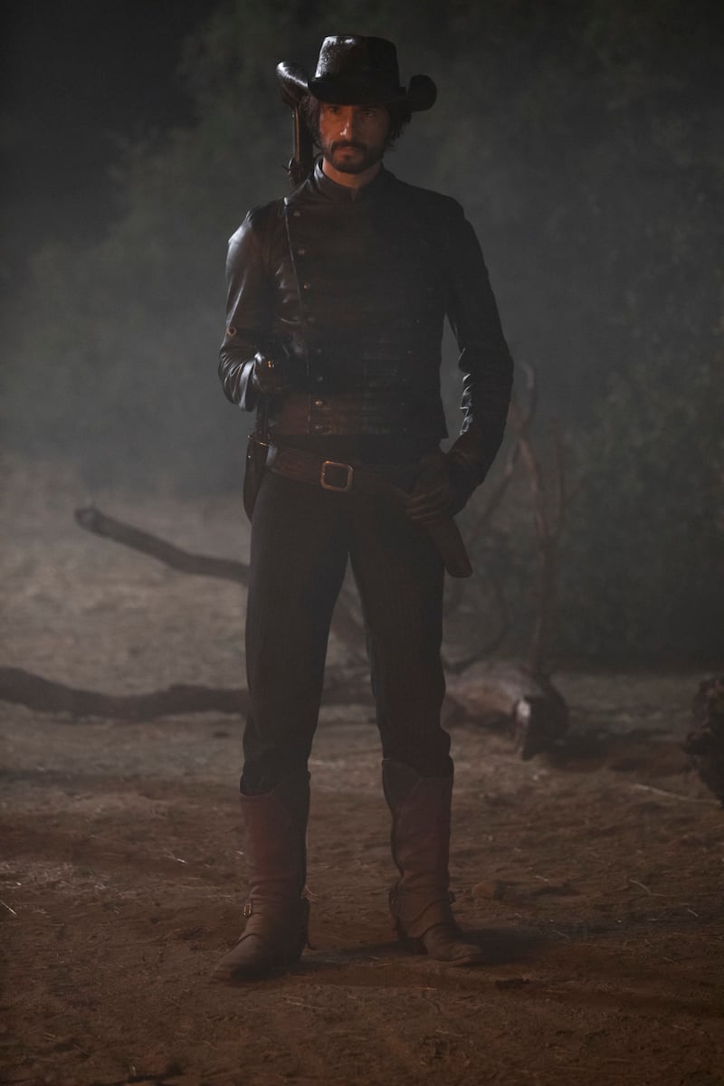 Rodrigo Santoro as Hector in Westworld.