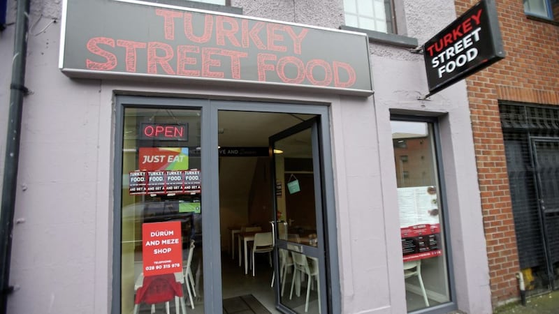 Turkey Street Food on Ventry Street in Belfast &ndash; the meat they&rsquo;re grilling here is superb. Picture by Mal McCann 