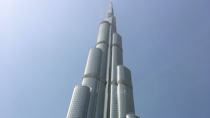 A fire broke out in a 35-storey building near Dubai’s Burj Khalifa, the world’s tallest building, on Monday morning.