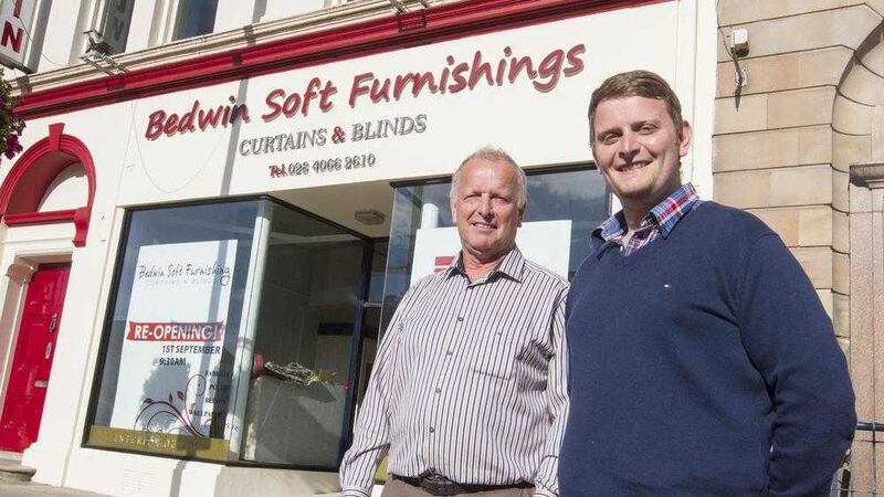 Bedwin managing director Ossie Wallace and son Chris Wallace in the new Banbridge shop 