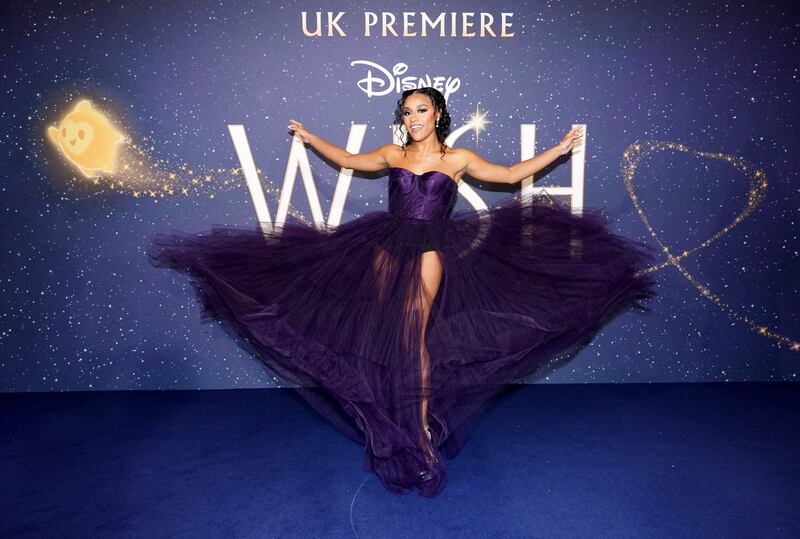 Ariana Debose attending the UK premiere of Wish at Odeon Luxe, Leicester Square, London (Ian West/PA)