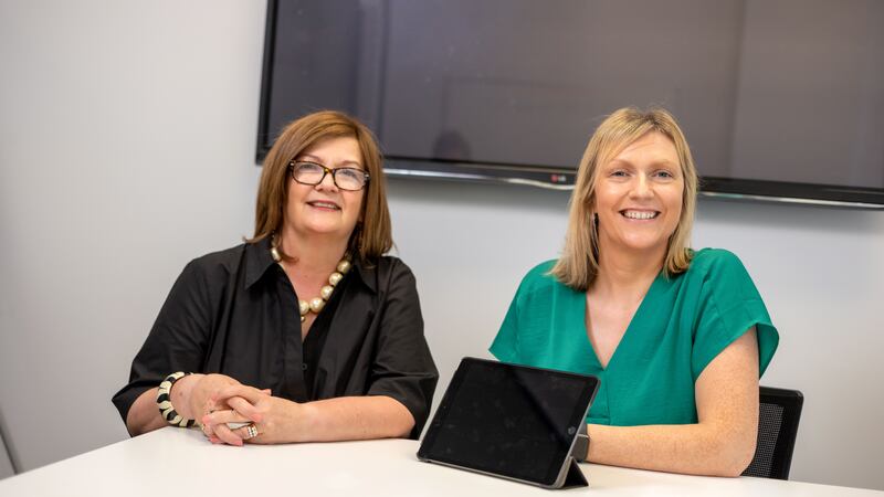 Pictured from left, Modern Democracy director of strategy Ann-Marie Slavin and CEO Siobhan Donaghy.
