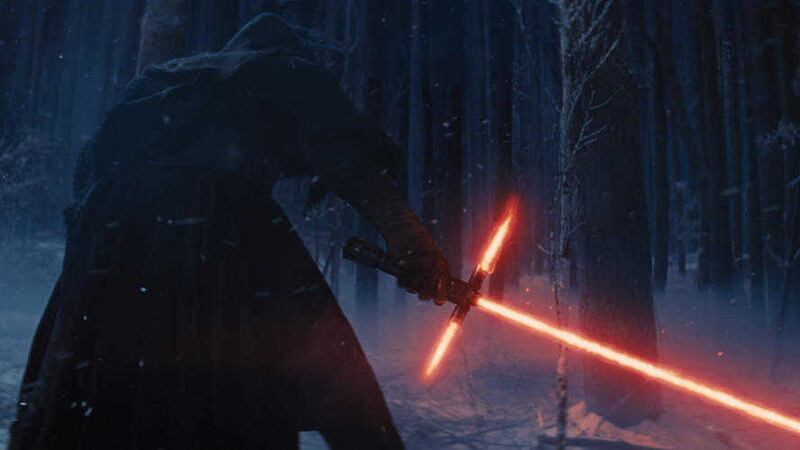 &quot;Wow, that is sooo cool&quot; - Kylo Ren, the bad guy in The Force Awakens, gets a particularly menacing lightsaber 