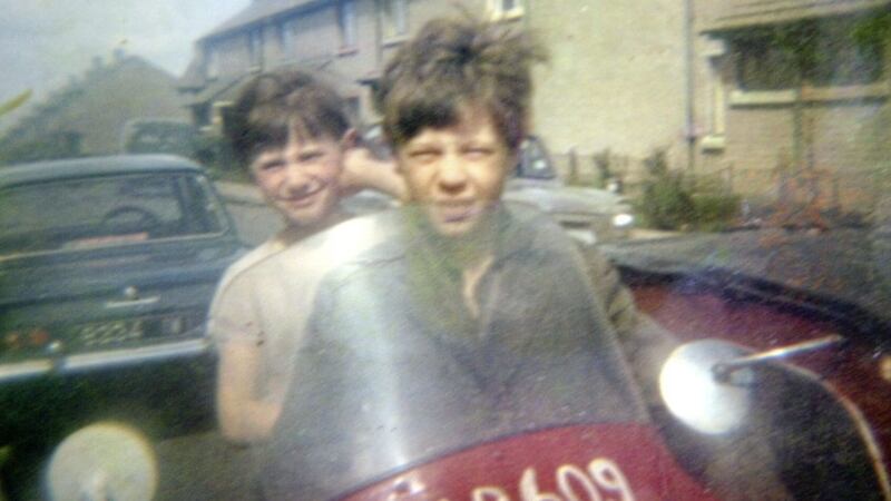 Daniel Hegarty, who was shot dead by the British Army on 31 July 1972 in Derry. Pictured with his sister Kathleen on a motorbike in the Creggan Estate Derry. Picture by Margaret McLaughlin  
