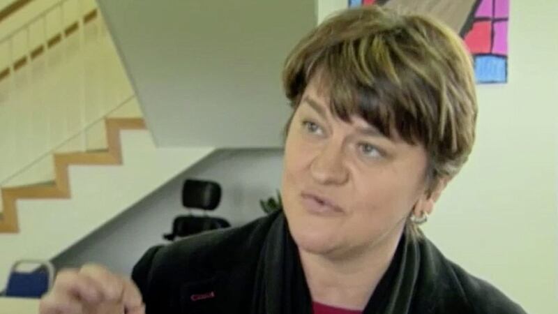 Arlene Foster refused yesterday to back calls for Dee Stitt to resign as chief executive of Charter NI. Picture from BBC 