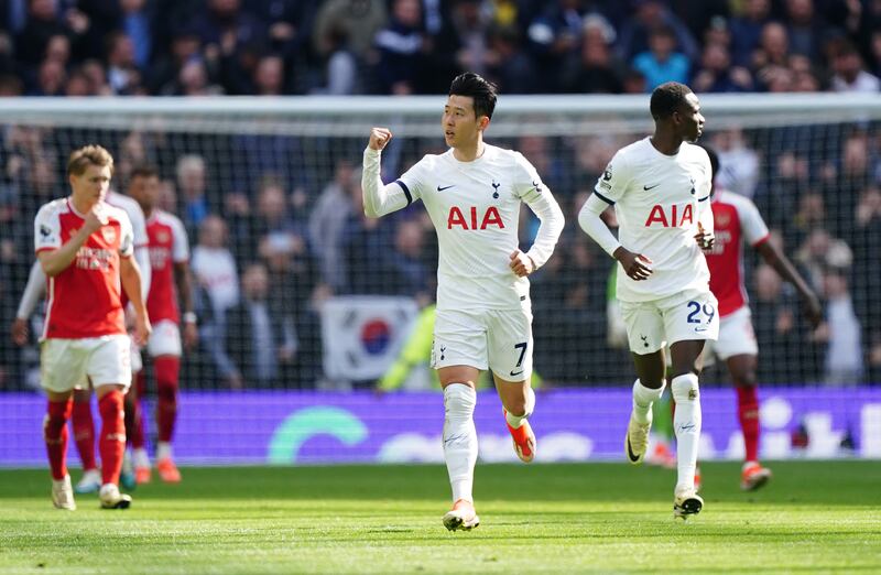 Son Heung-Min made it 2-1 from the penalty spot