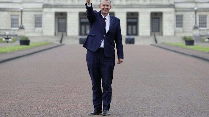 Edwin Poots formally assumes the leadership of the DUP today. Photo: Brian Lawless/PA Wire. 