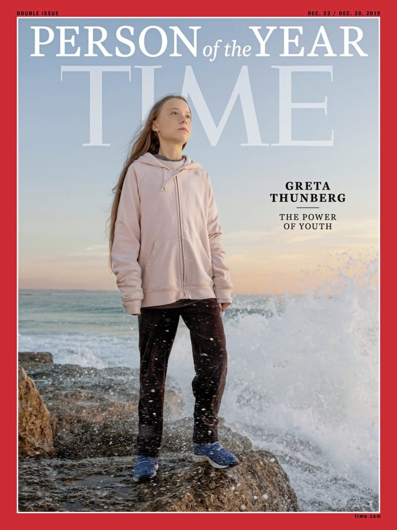 Climate activist Greta Thunberg, named by Time as its 2019 &#39;person of the year&#39;, has raised the profile of environmental concerns. Pope Francis - Time&#39;s &#39;person of the year&#39; in 2013 - believes that &quot;a journey of ecological conversion&quot; is central to peace. Picture by Time Magazine/PA Wire 